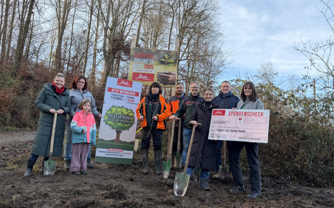 Unser Zukunftswald wächst weiter: 2.500 neue Bäume für die Region